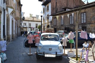 el escaparte en la calle