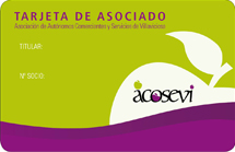 Carnet de asociado de la Asociacin de autnom@s, comerciantes y servicios de Villaviciosa