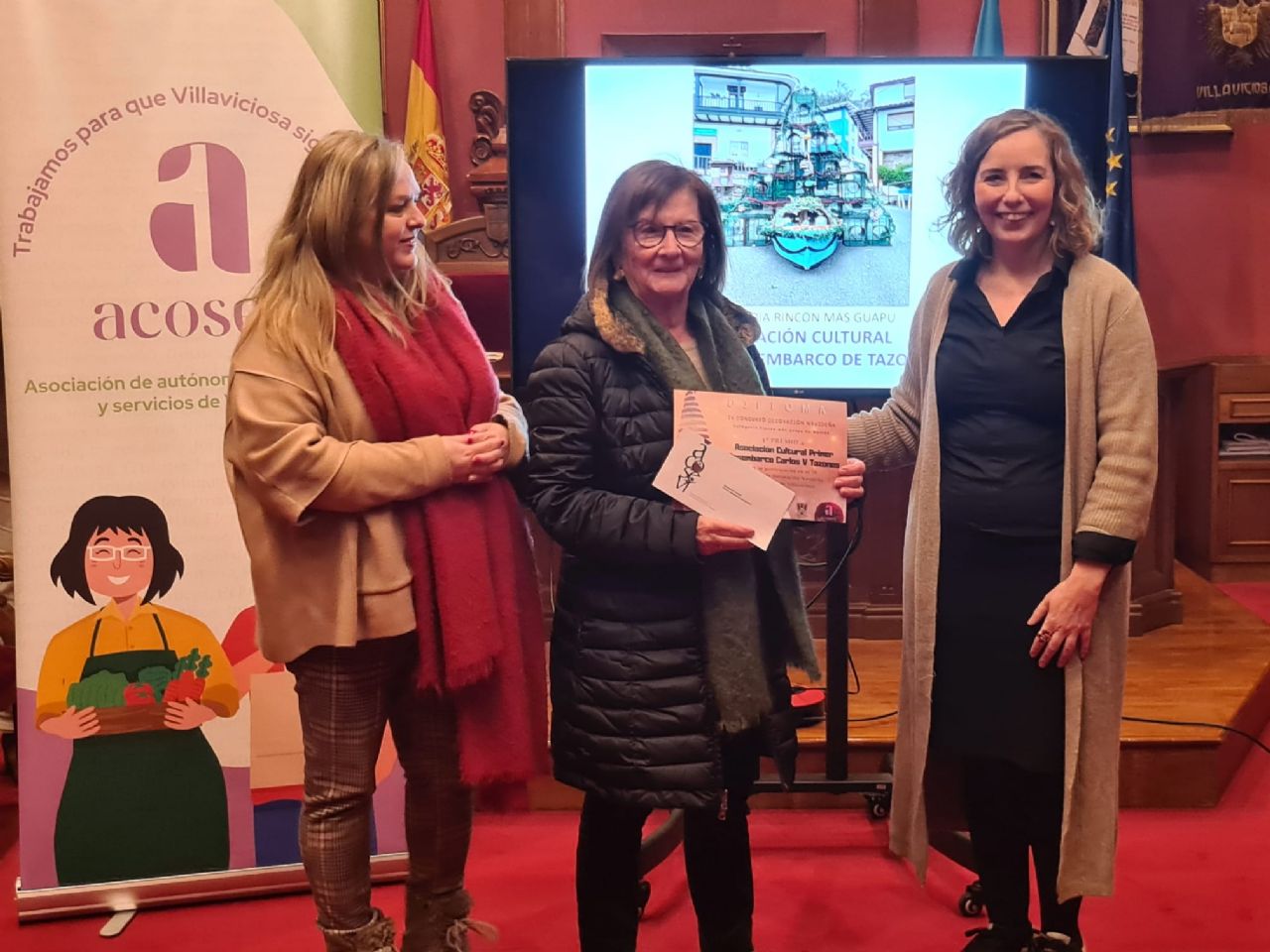 Asociacin Cultural Primer Desembarco de Tazones, premio a Rincn ms guapu en Navid