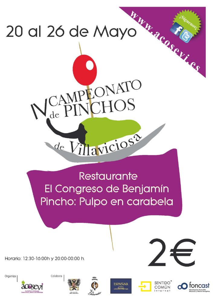 IV campeonato de pinchos de villaviciosa