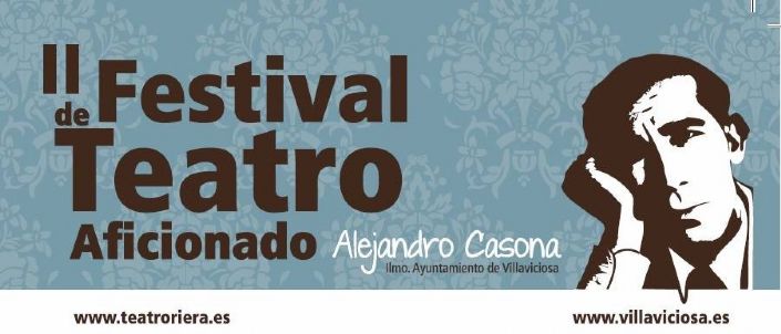 Cartel del II Festival de Teatro Aficionado en Villaviciosa
